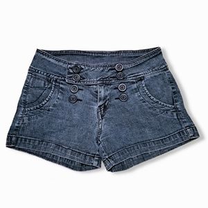 Rue21 Double Button-up Blue Shorts